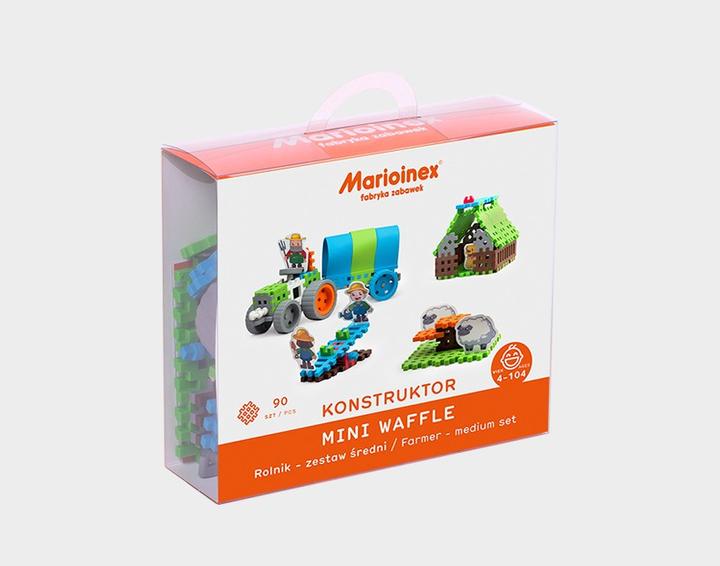 Actual product image Marioinex Klocki Waffle mini - Farmer medium blister pack
