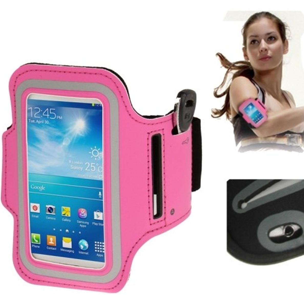 König Design Tasche Armband für Samsung Galaxy S4 mini i9190 Pink, Smartphone Sportarmband, Pink
