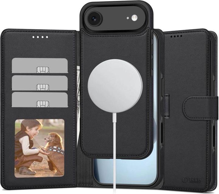 Actual product image Tech-Protect Wallet MagSafe Case für iPhone 17 Air - Mattschwarz (Apple iPhone 17 Pro)