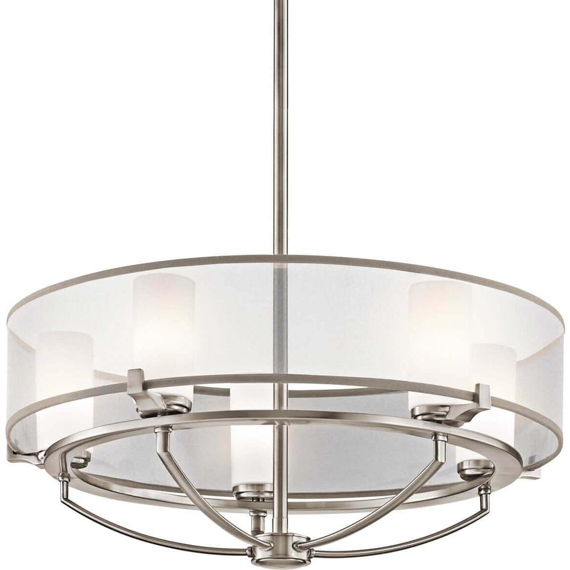 Elstead Lighting, Kronleuchter, Saldana LED Kronleuchter G9 5-fach Klassisches Zinn (61 cm)