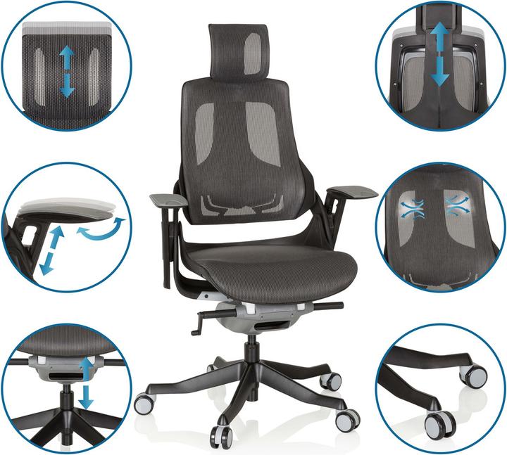 Actual product image Hjh Office SPEKTRE BLACK