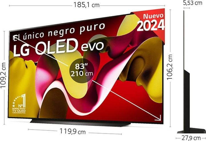 Produktbild LG OLED83C44LA (83", C4, OLED, 4K, 2024)