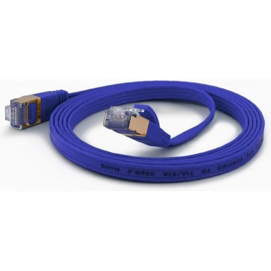 Wantec 7021 F/UTP (FTP) Blau 2m Cat6a Netzwerkkabel (F/UTP, CAT6a, 2 m), Netzwerkkabel