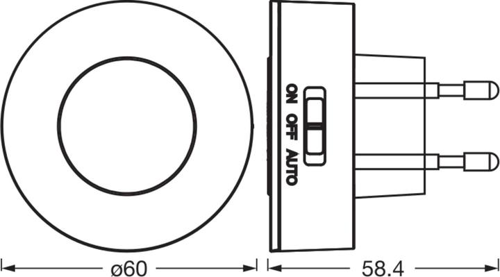 Actual product image Osram HOMELIGHTING LUNETTA BACKLIGHT ELLIPSE 830 White 4099854444333 Wandleuchte