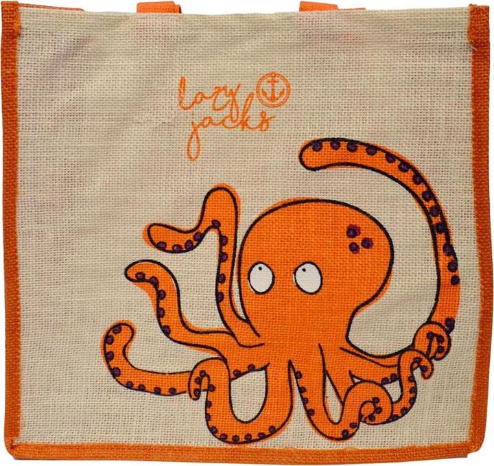 Produktbild Lazy Jacks Tragetasche Krake Jute