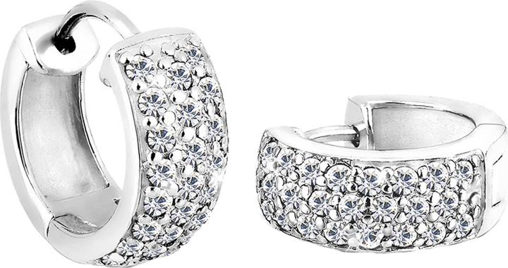 Produktbild Elli Ohrringe Creolen Kristalle Funkelnd 925 Silber (Glaskristall, 925er Sterling Silber)