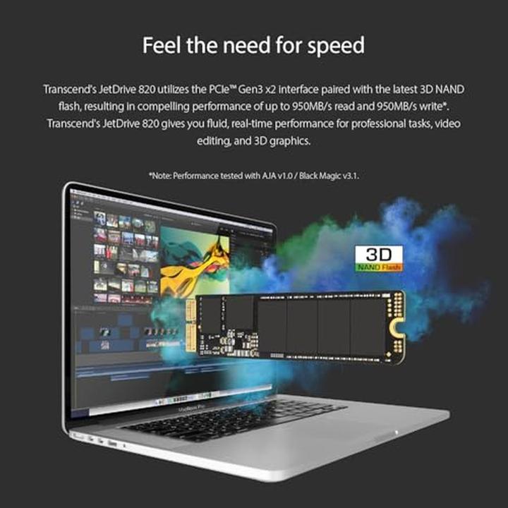 Actual product image Transcend JetDrive 820 (960 GB, M.2)