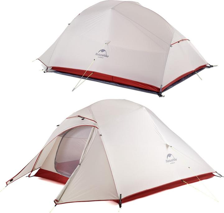 Produktbild Naturehike Cloud up 3 ultraleichtes Zelt für 3 PersonenHellgrau (Vorzelt, 2.12 kg, 3 Personen)