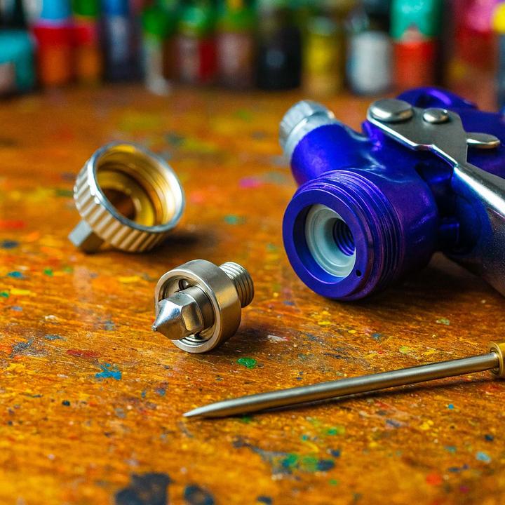 Image du produit Wiltec Kit de buse pour pistolet à peinture HVLP H2000 / H2000P 0,5 mm