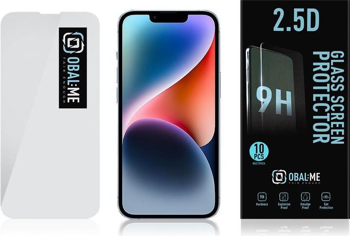 Productafbeelding Obal:Me Multipack 2,5D Glas Screen Protector voor Apple iPhone 13/13 Pro/14 Helder (10st) (10 Pcs., Apple iPhone 13, Apple iPhone 13 Pro)