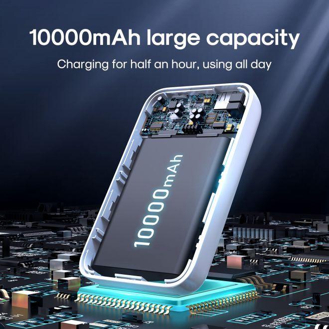 Actual product image Joyroom Mini Magnetic Wireless Powerbank (20W) (10000 mAh, 20 W, 37 Wh)