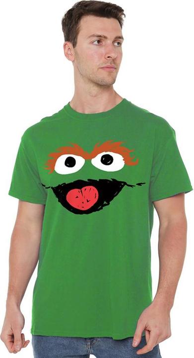 Actual product image Unisex Adult Oscar The Grouch Sketch T-Shirt (M)
