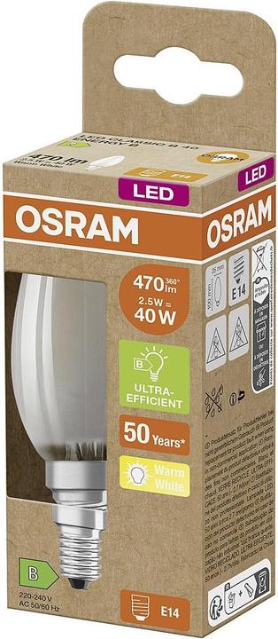 Produktbild Osram Ultra (E14, 2.50 W, 470 lm, 1 x, B)