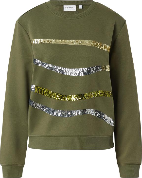 Produktbild Comma Sweatshirt Sweatshirt mit Pailletten-Artwork (32)