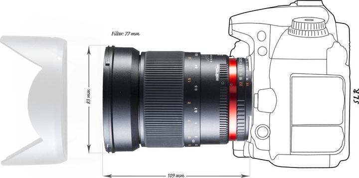 Actual product image Walimex pro 35mm f/1.4 Nikon F (Nikon F, full size, APS-C / DX)