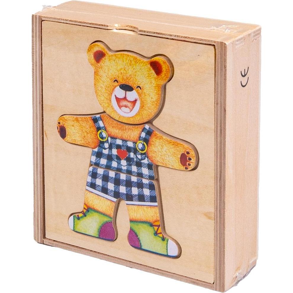 Smily Wooden Puzzle Teddy bear boy (18 Teile)