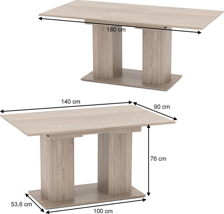 Produktbild Vicco Dix (140 x 90 x 76 cm)