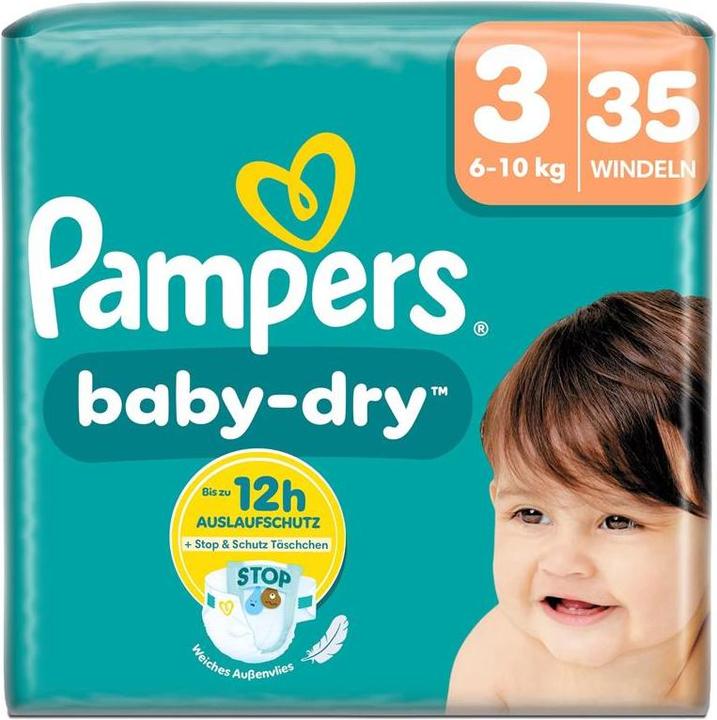 Productafbeelding Pampers Baby Dry Gr.3 Midi 6-10kg Single Pack Windeln (Gr. 3, 35 Stuk)