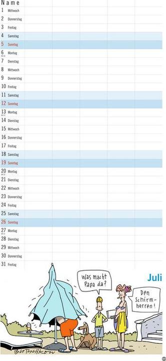 Produktbild Heye Familienplaner (21 x 45 cm)