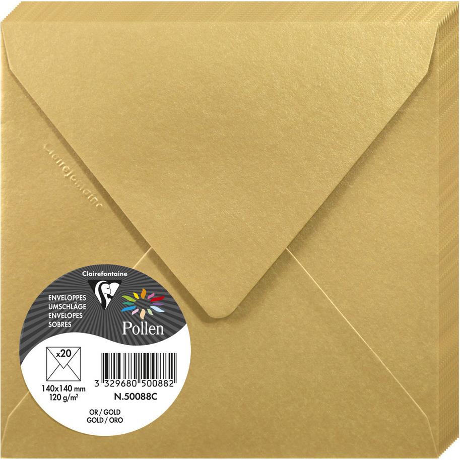 Pollen, Briefumschlag, Umschläge (140 x 140 mm, 20 x)