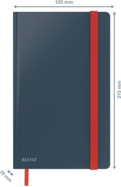 Image du produit Leitz Carnet de notes Cosy 14,8 x 21 cm, Plaid, Gris (A5, Quadrillé, Couverture rigide)