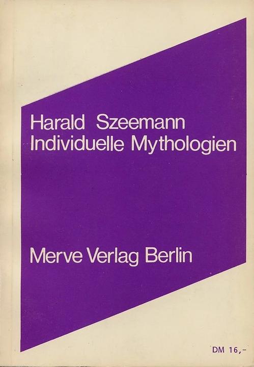 Produktbild Individuelle Mythologien (Deutsch, Harald Szeemann, 1985)