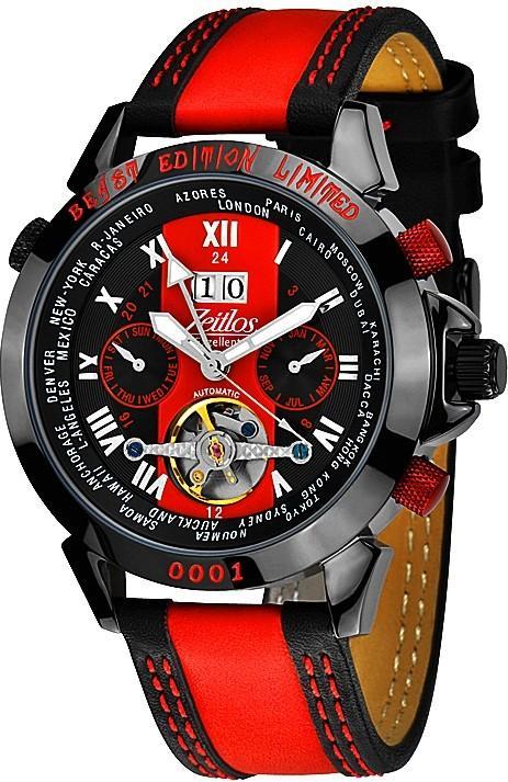 Actual product image Zeitlos Timeless Excellent GMT Beast Limited Edition Black Reference ZL-EBE-10 B (Chronograph, 44 mm)