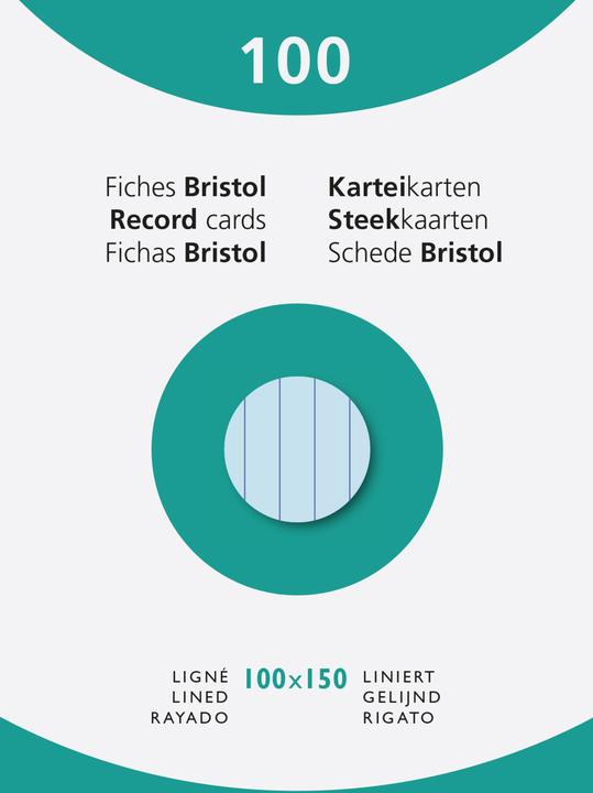 Produktbild Exacompta Karteikarten (100 x 150 mm, 205 g/m², 100 x)