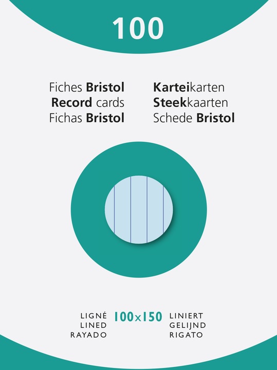 Actual product image Exacompta Index cards (100 x 150 mm, 205 g/m², 100 x)