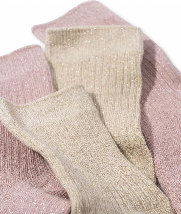 Produktbild Konges Slojd 2Pack GlitzerSocken Off White (2er Pack, 19 - 21)