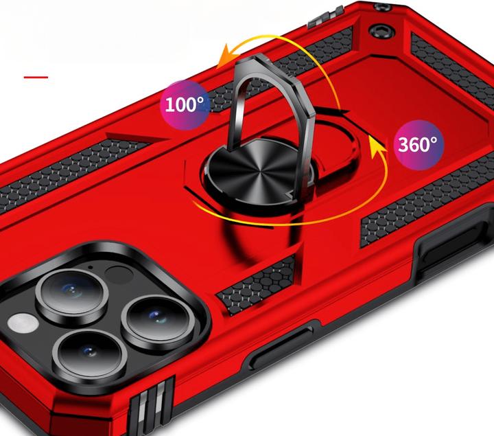 Actual product image Cover-Discount iPhone 16 Pro Max - Armor Case with kickstand (Apple iPhone 16 Pro Max)