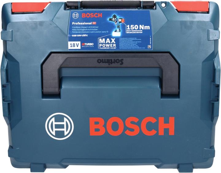 Produktbild Bosch Professional Bosch GSB 18V-150 C Professional Akku Schlagbohrschrauber 18 V 150 Nm Biturbo Brushless + 2x ProCORE (Akkubetrieb)