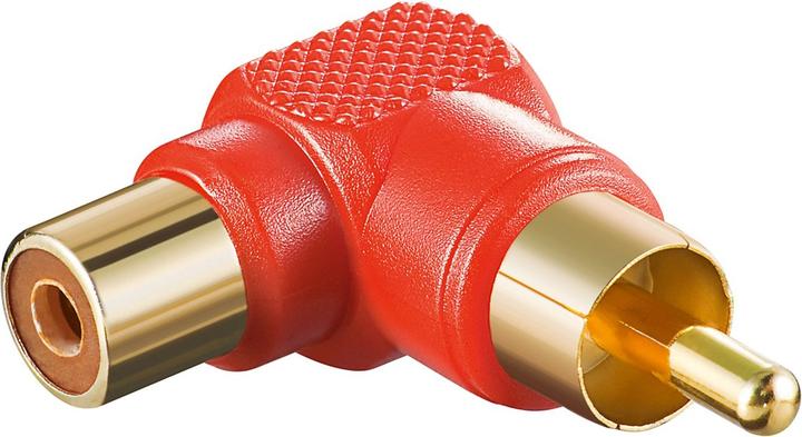Actual product image Goobay Cinch adapter 90° Red (Jack adapter)