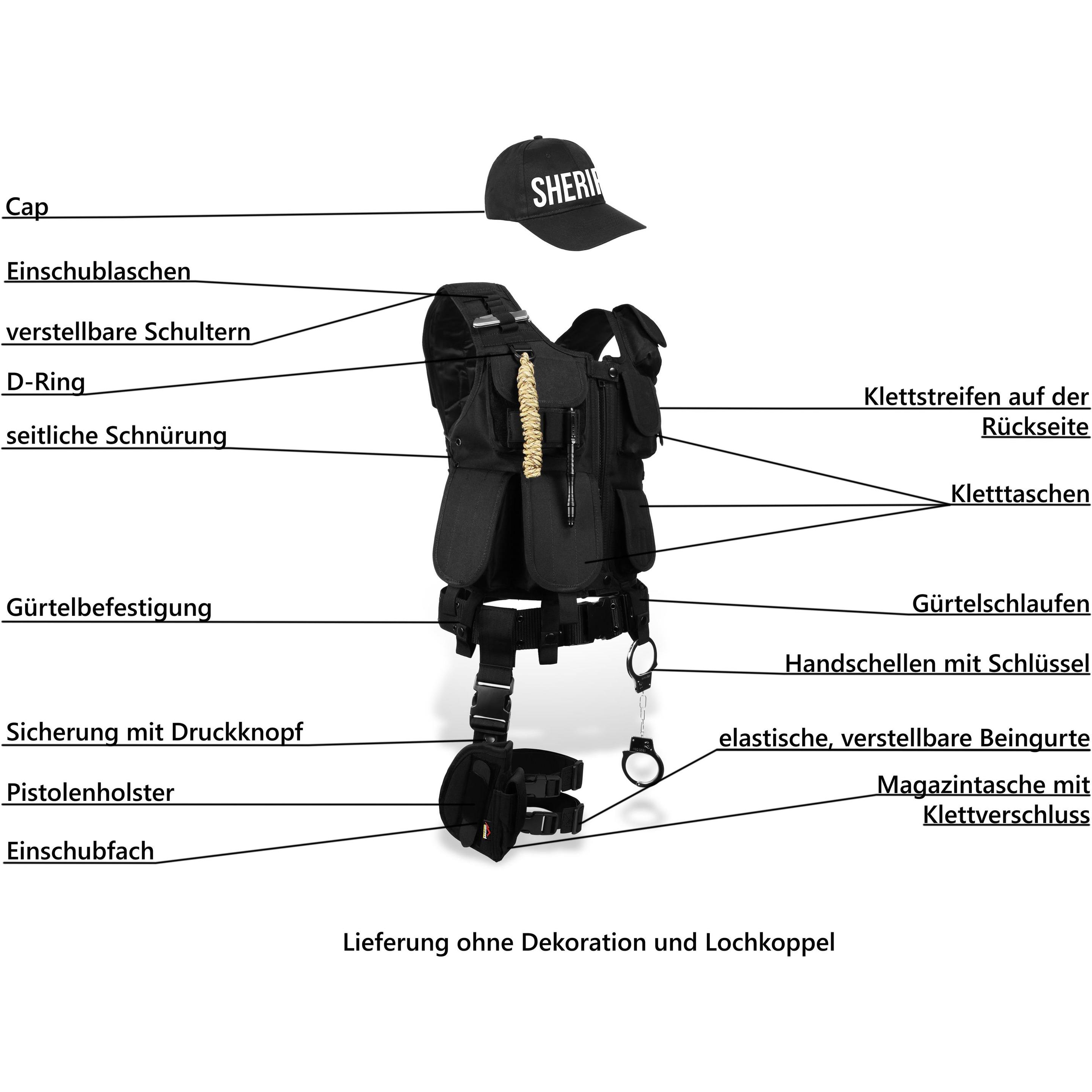 Thumbnail - Normani SWAT/POLICE/SECURITY Kostüm Karneval (XL)