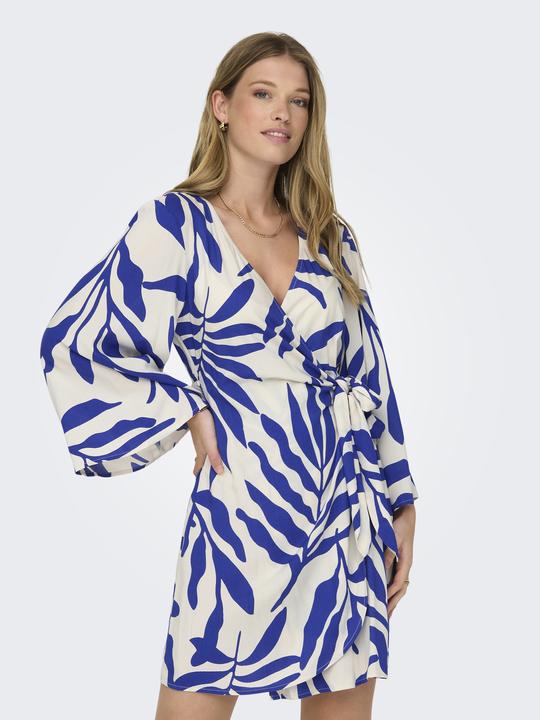 Image du produit JdY Coupe normale Col en V Volume des manches Robe midi (S)
