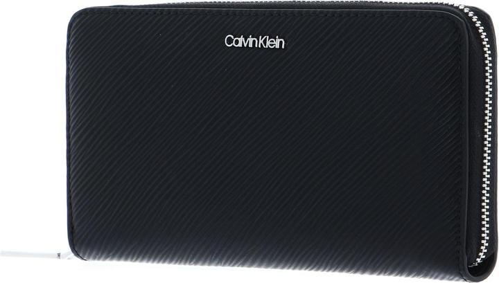 Actual product image Calvin Klein CK Elevated Zip Around Wallet Saffiano