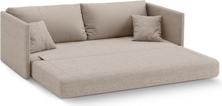 Actual product image Cosmopolitan Design Sofa With Bed Function, "Shannon", 3 Seats, Cappuccino, 209x94x87 Made in Europe (3-seater)