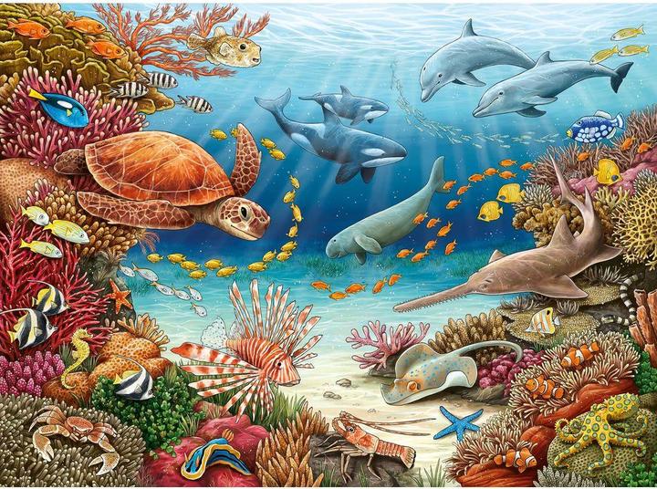 Actual product image Ravensburger Sea creatures on the coral reef (150 pieces)