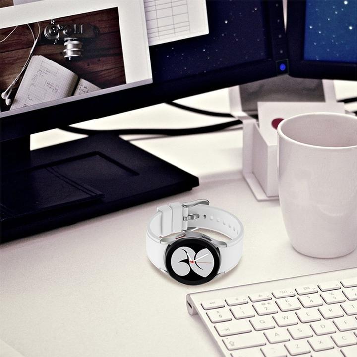 Produktbild König Design Sport Ersatz Armband für Samsung Galaxy Watch 4 Classic 46 mm Silikon Band Loop (Silikon)