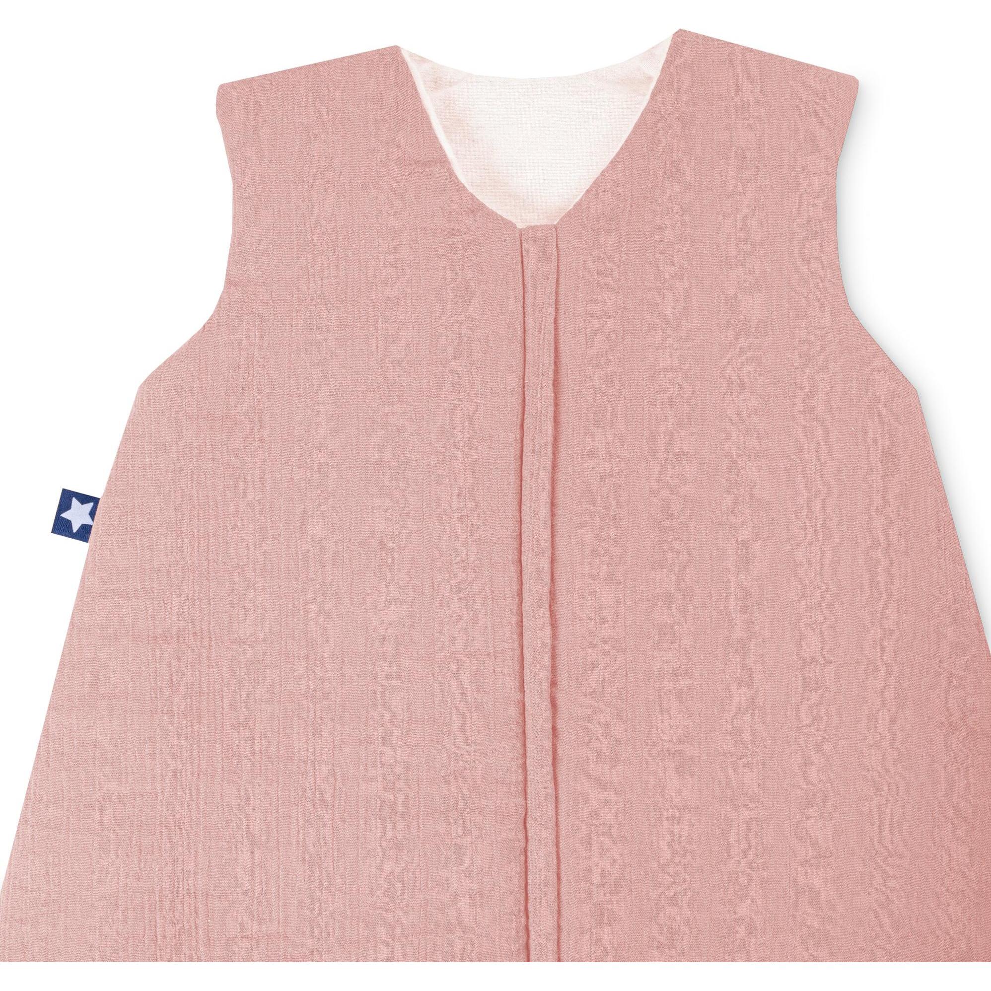 Julius Zöllner, Babyschlafsack, Jumper Musselin gefüttert, Dusty rose (84 cm)