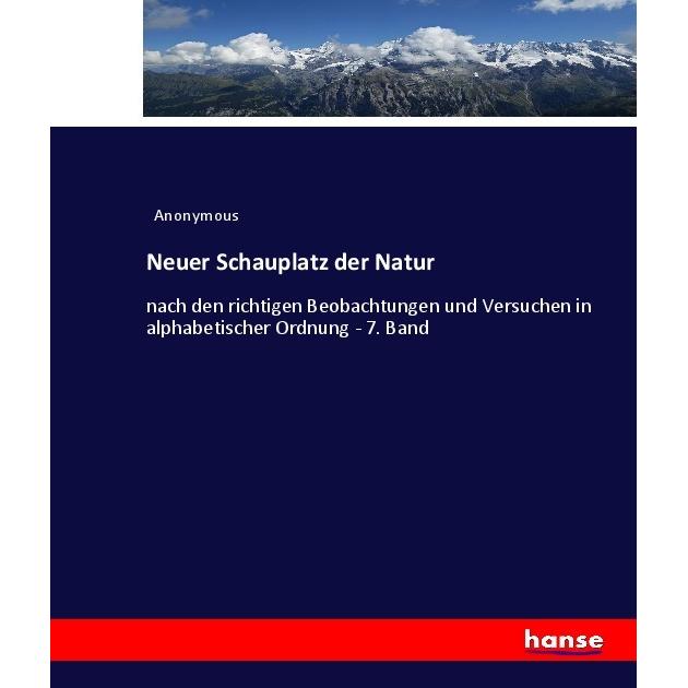 Neuer Schauplatz der Natur, Fachbücher von Heinrich Preschers