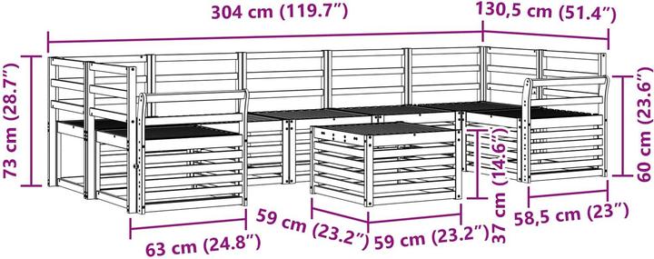 Produktbild vidaXL Outdoor-Sofa