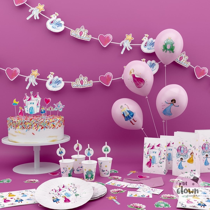 Produktbild P'tit Clown Disney Prinzessinnen Einladung Live your Story (8 Stk.)
