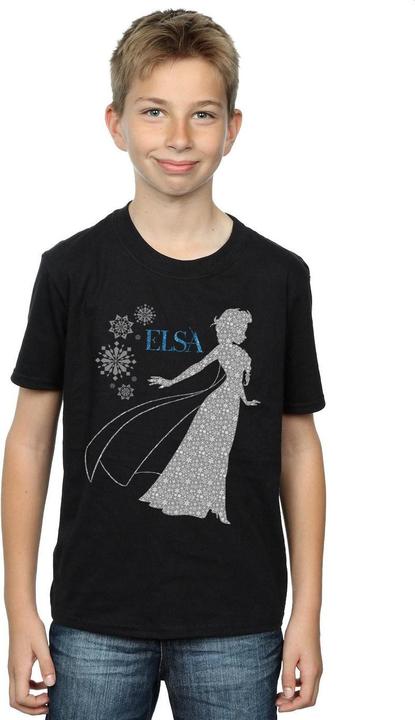 Image du produit Disney - T-shirt FROZEN ELSA CHRISTMAS SILHOUETTE - Garçon (116)
