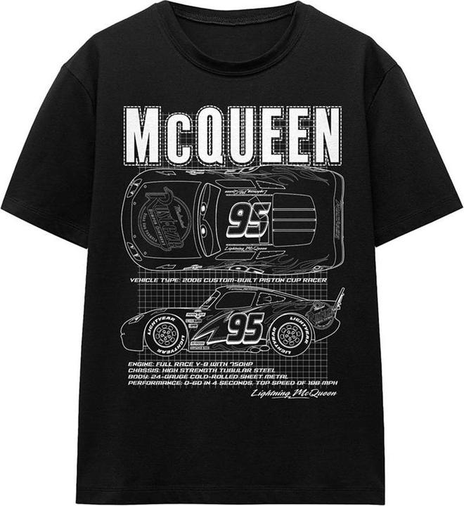 Immagine prodotto Cars Maglietta Saetta Mcqueen Outline Adulto Unisex (XL)