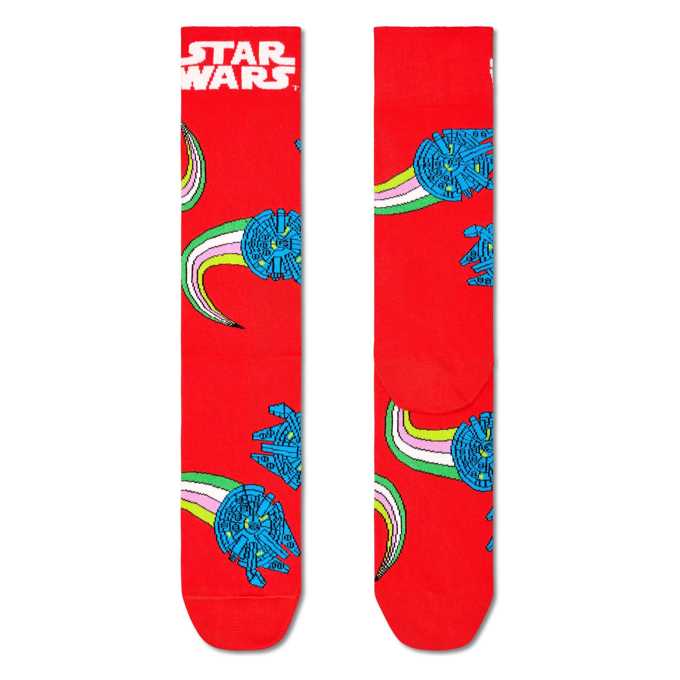 Happy Socks, Unisex, Socken, Star Wars Millennium Falcon, Mehrfarbig, (Einzelpack, 36 - 40)