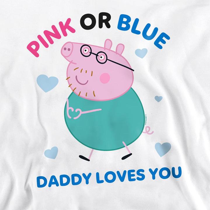 Immagine prodotto Peppa Pig Pink Or Blue Daddy Pig Loves You Felpa Adulto Unisex (M)