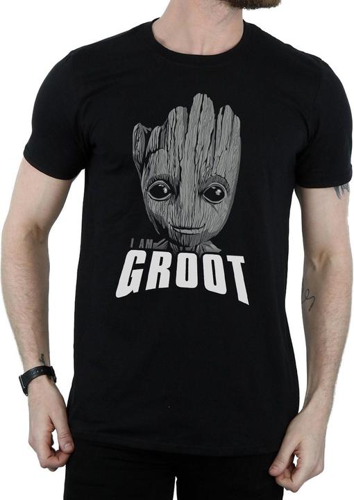 Actual product image Mens Guardians Of The Galaxy Groot Face T-Shirt (3XL)