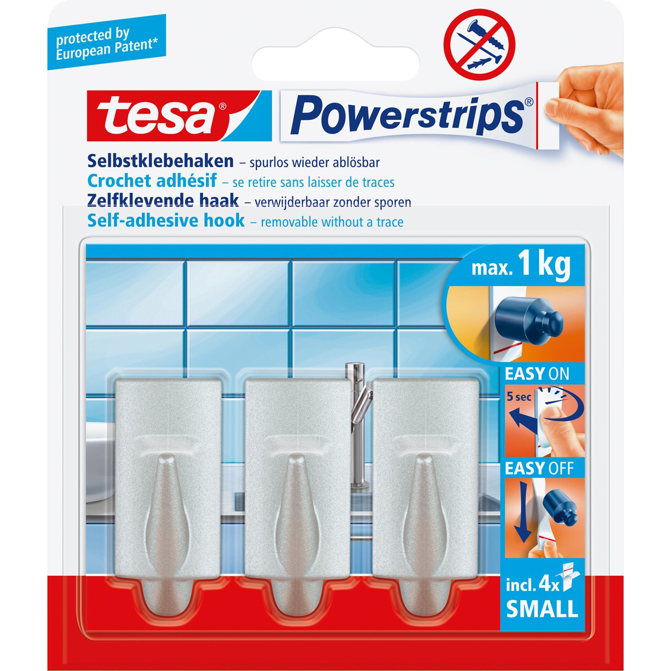 Thumbnail - tesa, Klebehaken + Klebenagel, Powerstrips Haken SMALL trend