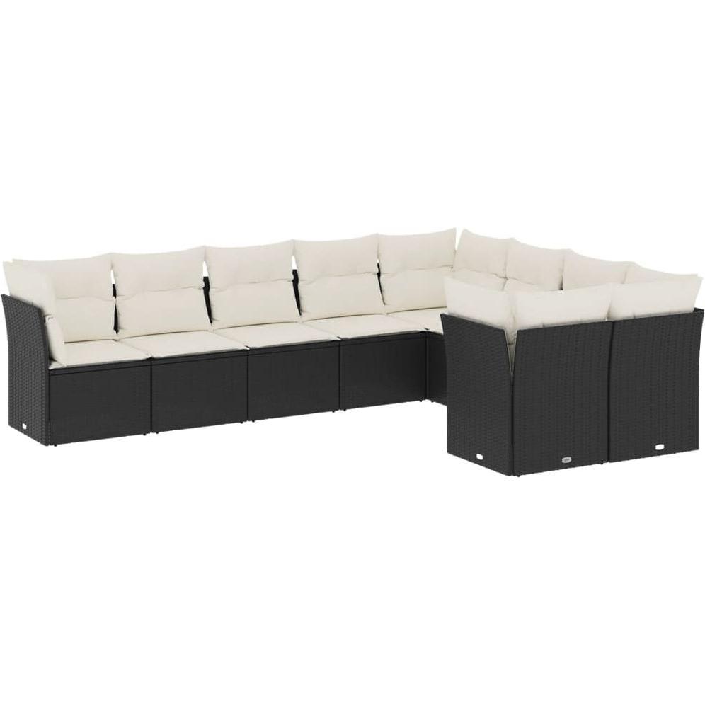 VidaXL, Gartenlounge, 10-tlg. Garten-Lounge-Set mit Kissen